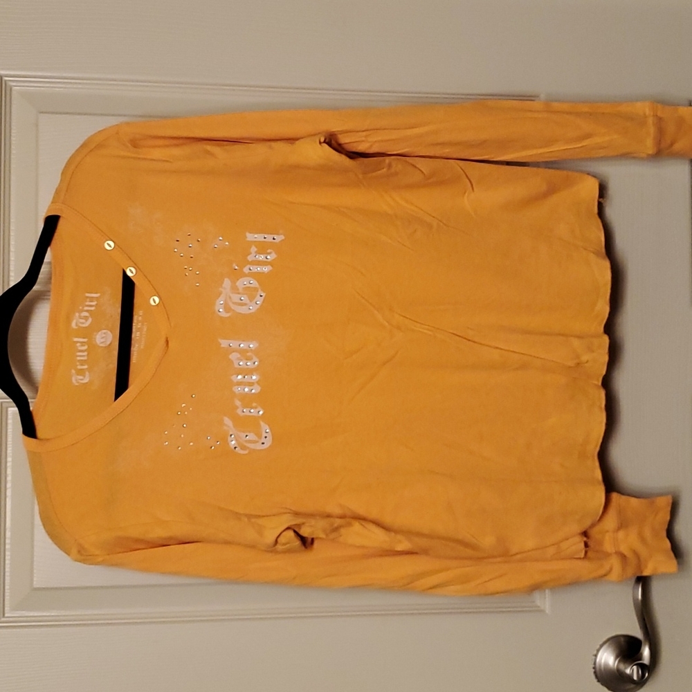 CRUEL Girl Long Sleeve Rhinestone Tee